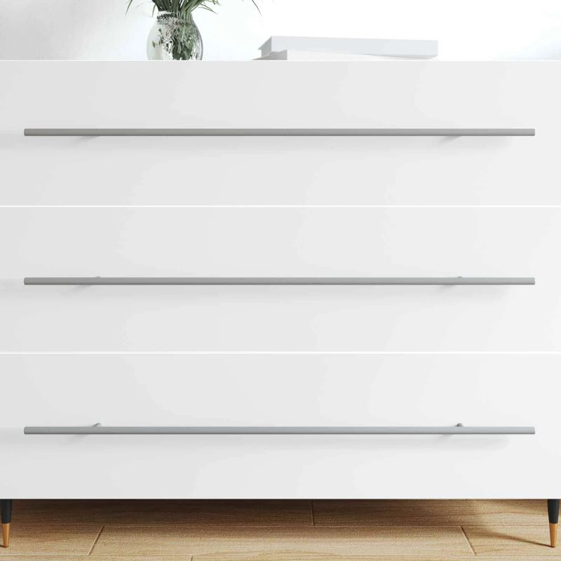 vidaXL Skapja rokturis 12 pcs Sudraba 800 mm Nerūsējošs tērauds