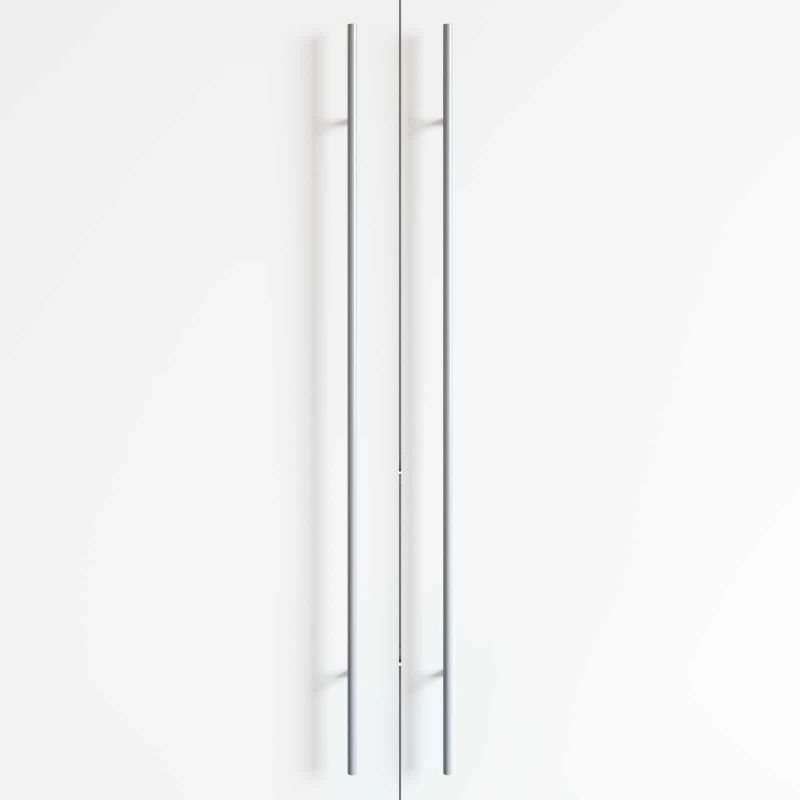 vidaXL Skapja rokturis 12 pcs Sudraba 900 mm Nerūsējošs tērauds