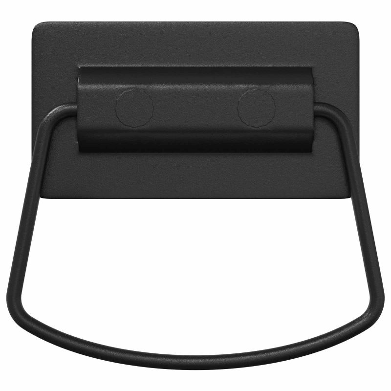 vidaXL Kabineta rokturi 12 pcs Melna 85 x 45 mm Metāls