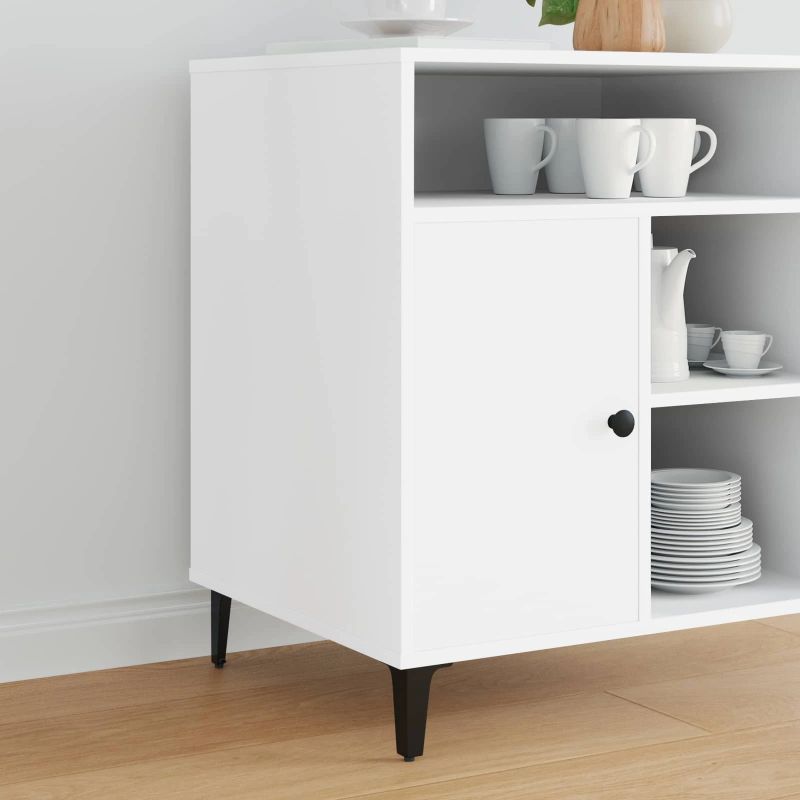 vidaXL Mēbeļu kājas 12 pcs Melna 54,1 x 54,1 x 100 mm Dzelzs