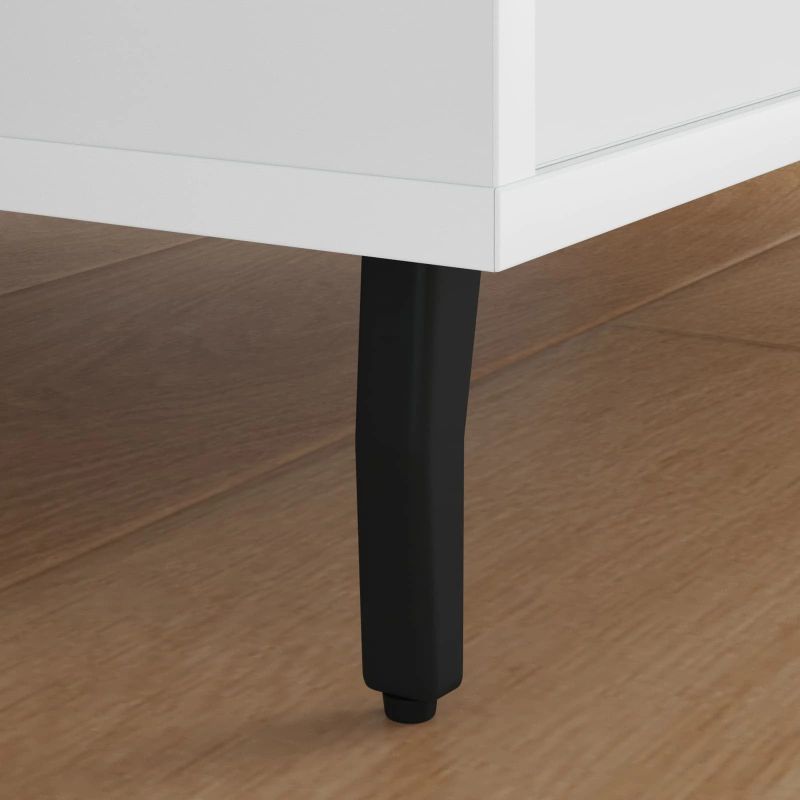 vidaXL Statīva Kājas 12 pcs Melna 40 x 40 x 100 mm Dzelzs