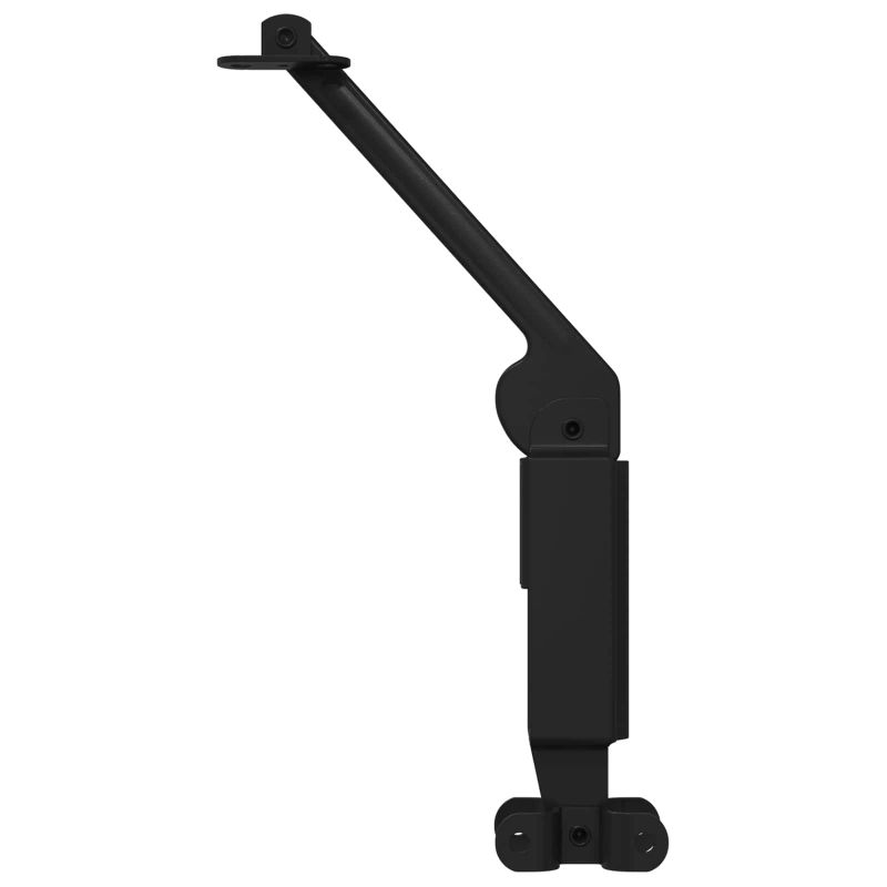 vidaXL Vāka atbalsta eņģe 2 pcs Melna 192 x 32 x 50 mm Tērauds