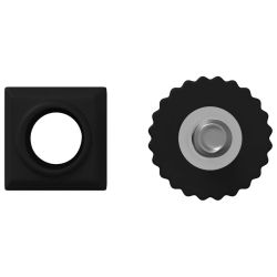 vidaXL Mēbeļu Nivelētāji Regulējams 1895 pcs Melna PP