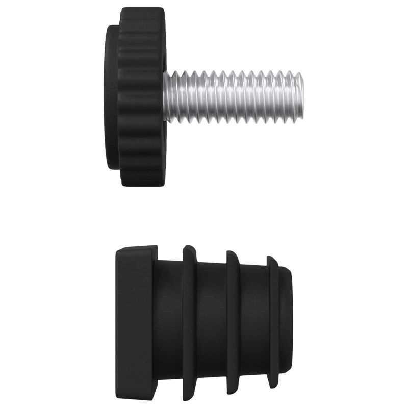 vidaXL Mēbeļu Nivelētāji Regulējams 1895 pcs Melna PP