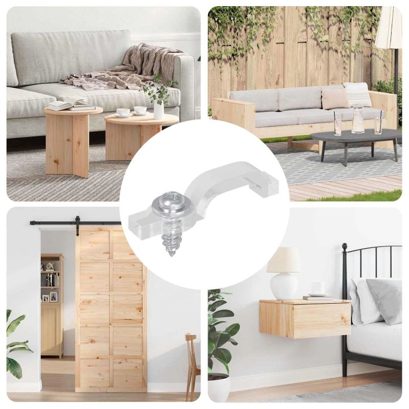 vidaXL LED līstes klipi 2 pcs Caurspīdīgs 23,8 x 7,3 x 4,3 mm