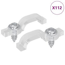 vidaXL LED līstes klipi 2 pcs Caurspīdīgs 23,8 x 7,3 x 4,3 mm