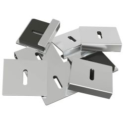 vidaXL Spoguļa turētāja kronšteins 2 pcs Niķelis 35 x 30 x 8,3 mm