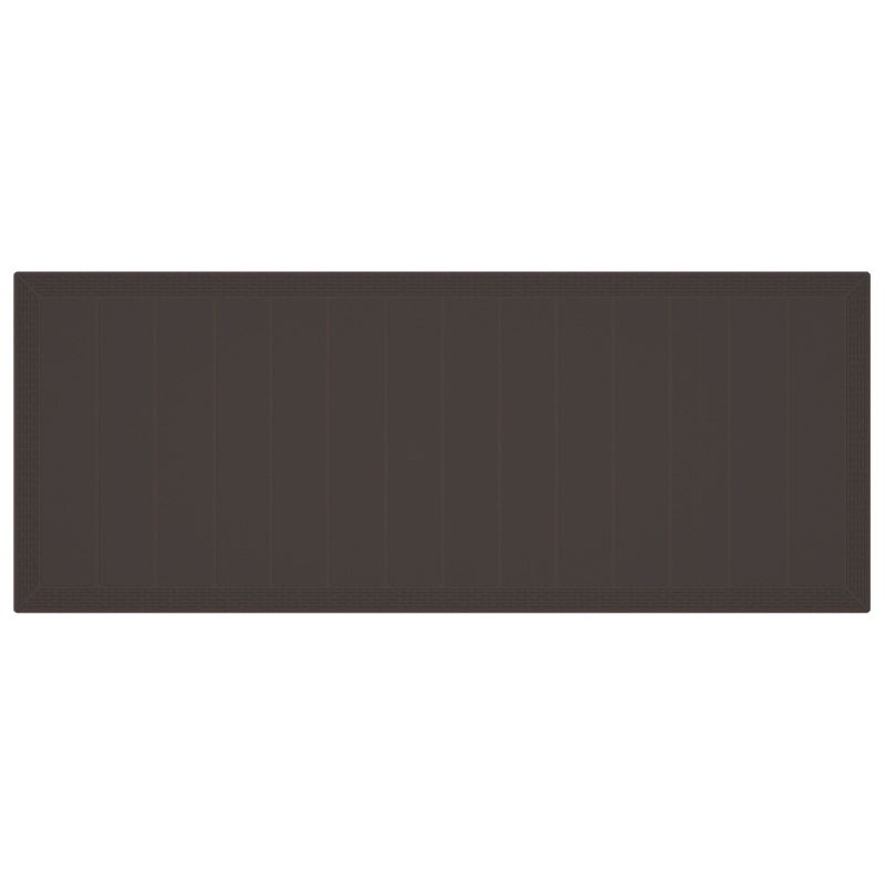 vidaXL Dārza ēdamgalds 11 pcs Brūna Polipropilēns