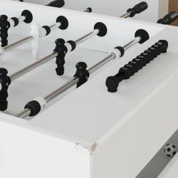 vidaXL Futbola galds Balts 146,5 x 74 x 85 cm Inženierijas koks