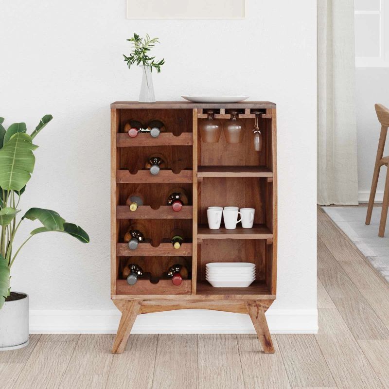 vidaXL Statīvs Brūna 60 x 30 x 90 cm Cietais atjaunotais koks