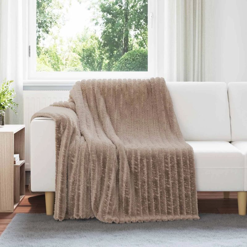 vidaXL Pleds Kamieļu krāsa 200 x 150 cm Flīss