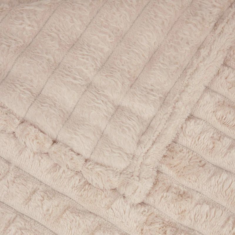 vidaXL Pleds Bēša 200 x 150 cm Flīss