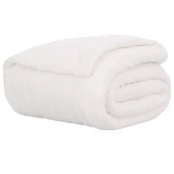 vidaXL Pleds Balts 220 x 240 cm Flīss