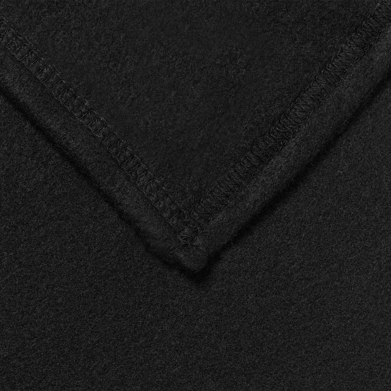 vidaXL Pleds Melna 170 x 130 cm Flīss