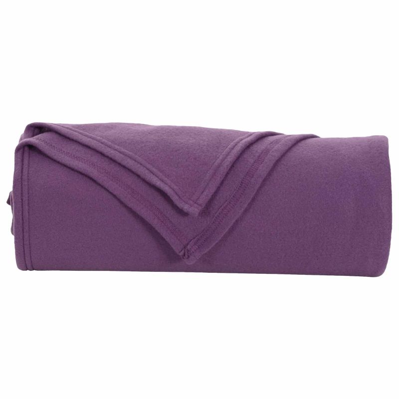 vidaXL Pledu segas 6 pcs Violeta 240 x 220 cm Flīss