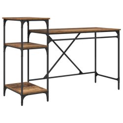 vidaXL Galds Vecs koks 135 x 50 x 90 cm Inženierijas koks