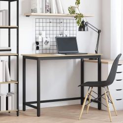 vidaXL galds Sonoma ozols 80 x 50 x 76,5 cm Inženieru koks un tērauds