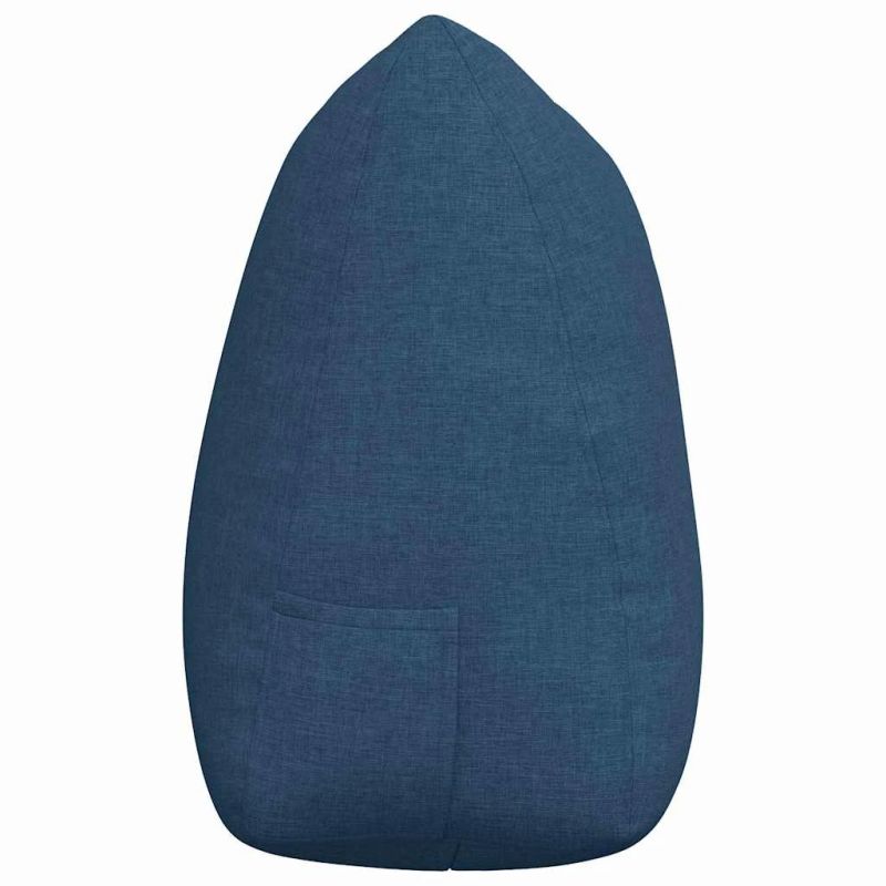 vidaXL Atpakaļ spilvens Zila 140 x 24 x 50 cm audums