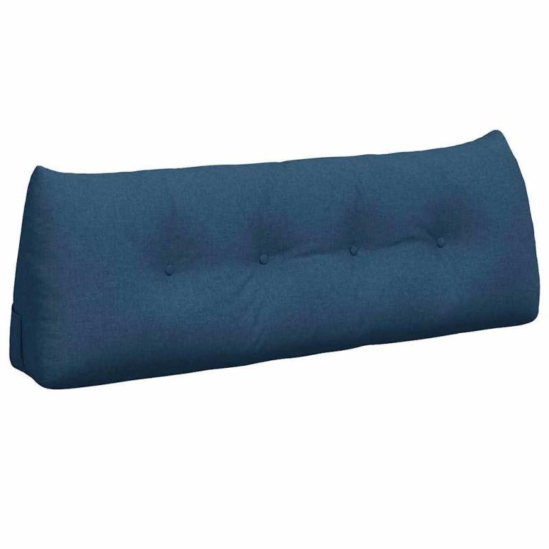 vidaXL Atpakaļ spilvens Zila 140 x 24 x 50 cm audums