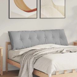 vidaXL Atpakaļ spilvens Mākoņu pelēka 160 x 19 x 50 cm audums