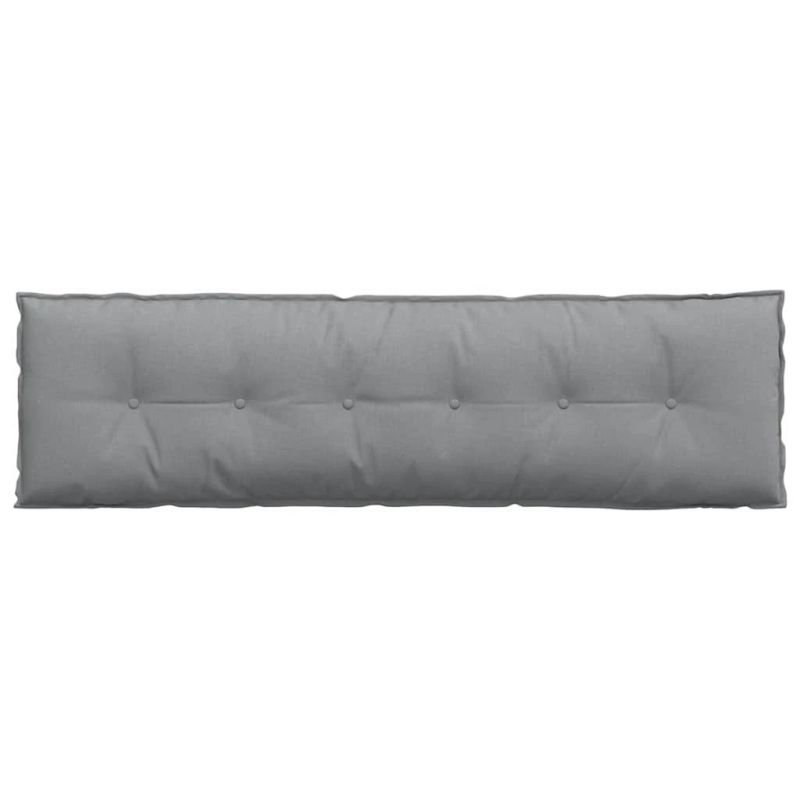 vidaXL Atpakaļ spilvens Gaiši pelēks 180 x 19 x 50 cm audums