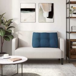 vidaXL Atpakaļ spilvens Zila 80 x 24 x 50 cm audums