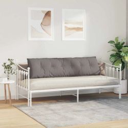 vidaXL Atpakaļ spilvens Pelēkbrūna 180 x 19 x 50 cm audums