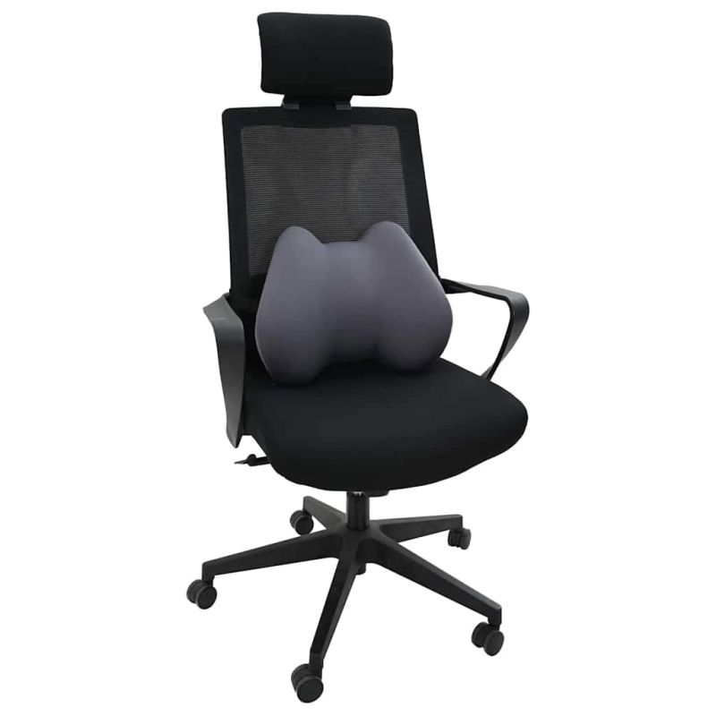 vidaXL Spilvens ar spilvenu Pelēka 42 x 32 x 14 cm Poliesters