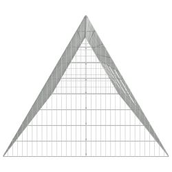 vidaXL Vistu būris Sudraba 650 x 100 x 85 cm Cinkots tērauds