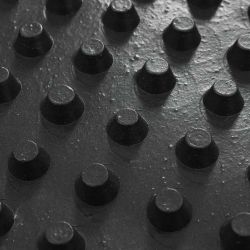 vidaXL Drenāžas plāksne Melna 1 x 10 m HDPE