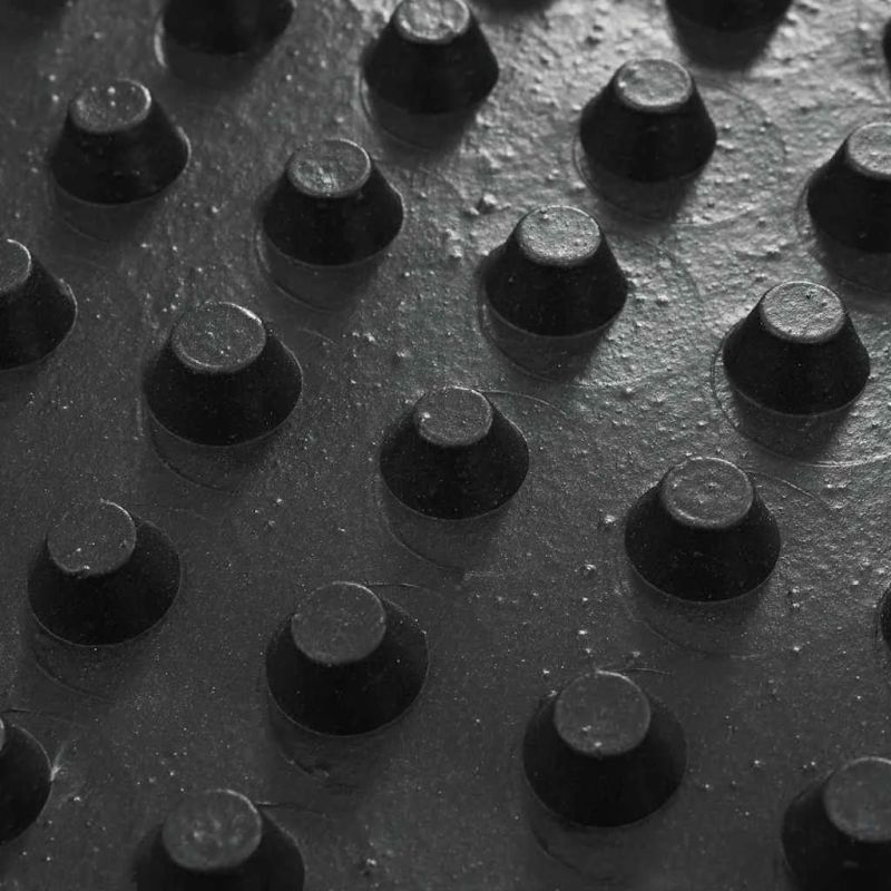 vidaXL Drenāžas plāksne Melna 1 x 10 m HDPE