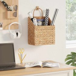 vidaXL Karājošais grozs Dabiska 30 x 17,5 x 49,5 cm Ūdens hiacintes