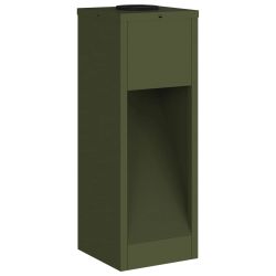 vidaXL Saules LED Ceļa Gaisma 2 pcs Olīvu zaļš Auksti velmēts tērauds