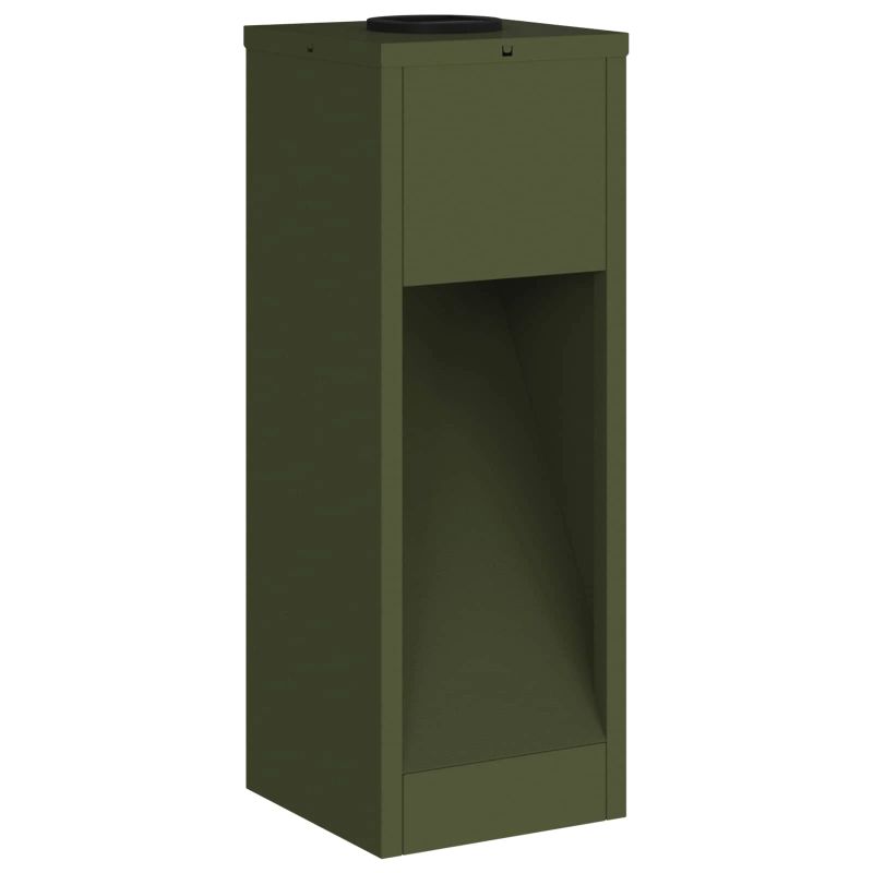 vidaXL Saules LED Ceļa Gaisma 2 pcs Olīvu zaļš Auksti velmēts tērauds