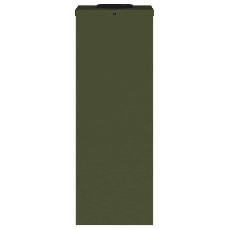 vidaXL Saules LED Ceļa Gaisma 2 pcs Olīvu zaļš Auksti velmēts tērauds