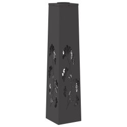 vidaXL Saules LED ceļa gaisma 2 pcs Melna Auksti velmēts tērauds