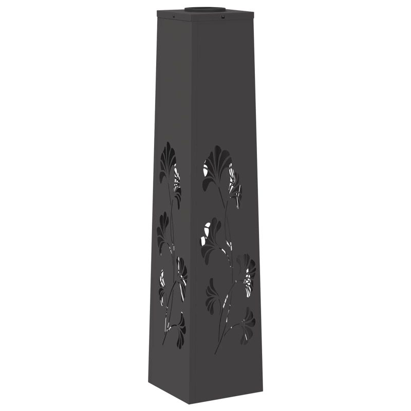 vidaXL Saules LED ceļa gaisma 2 pcs Melna Auksti velmēts tērauds