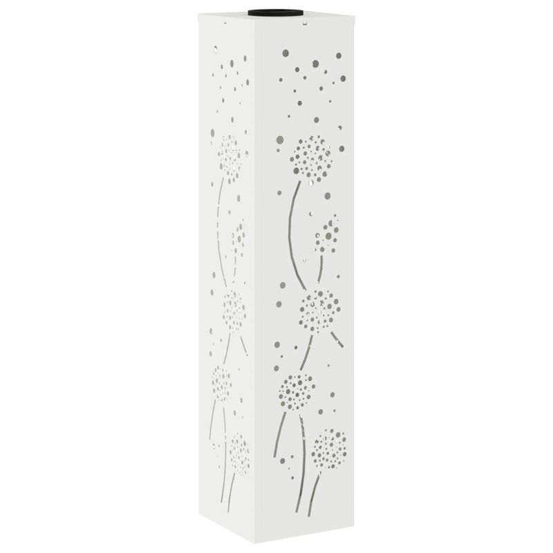 vidaXL Saules LED ceļa gaisma 2 pcs Balts Auksti velmēts tērauds