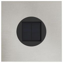 vidaXL Saules LED ceļa gaisma 2 pcs Sudraba Nerūsējošs tērauds