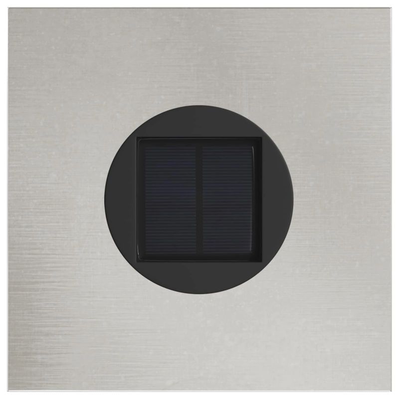 vidaXL Saules LED ceļa gaisma 2 pcs Sudraba Nerūsējošs tērauds