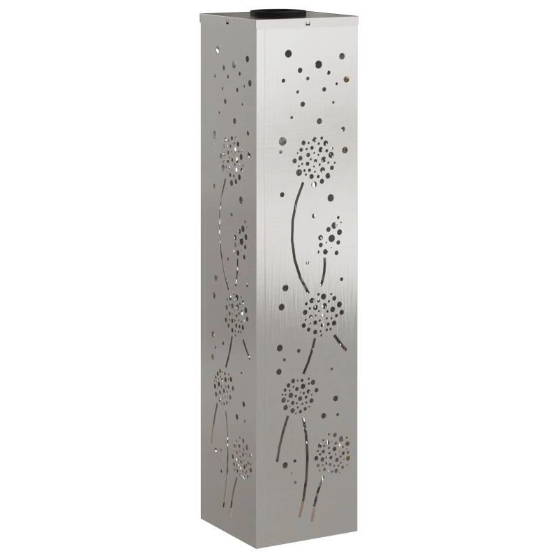 vidaXL Saules LED ceļa gaisma 2 pcs Sudraba Nerūsējošs tērauds