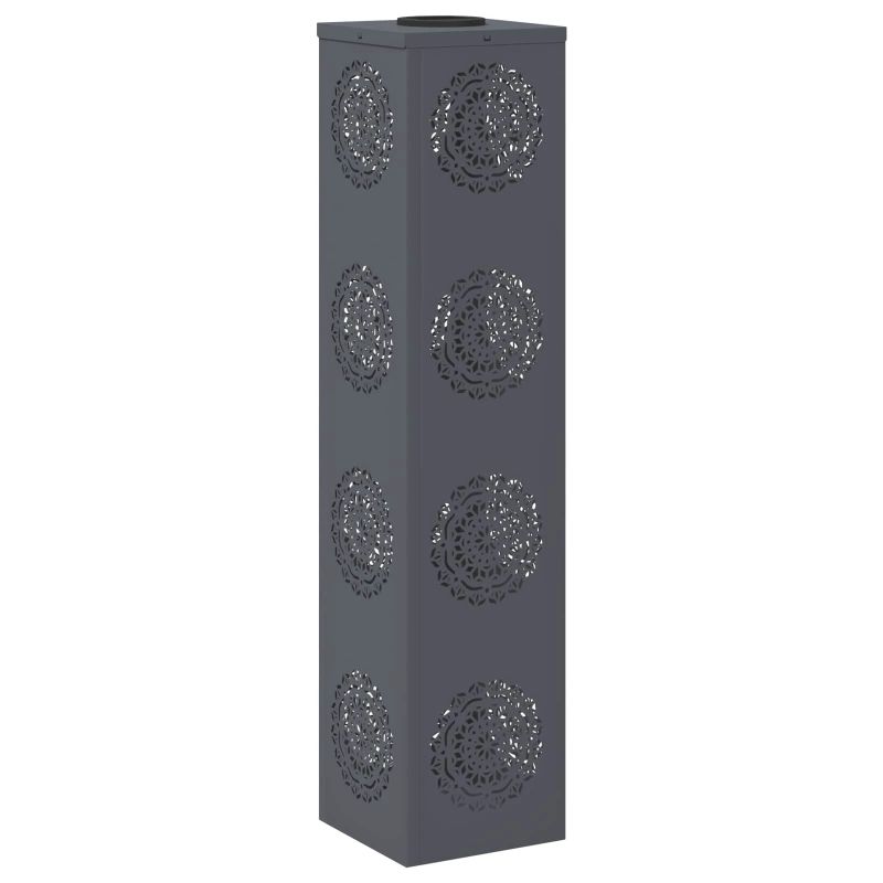 vidaXL Saules LED ceļa gaisma 2 pcs Antracīts Auksti velmēts tērauds