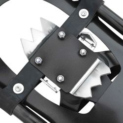 vidaXL 3 in 1 sniega kurpes Melna 21 collas Alumīnijs un HDPE