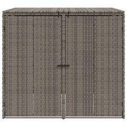 vidaXL Atkritumu kaste 2 pcs Pelēka 65 x 80 x 115 cm Polietilēns