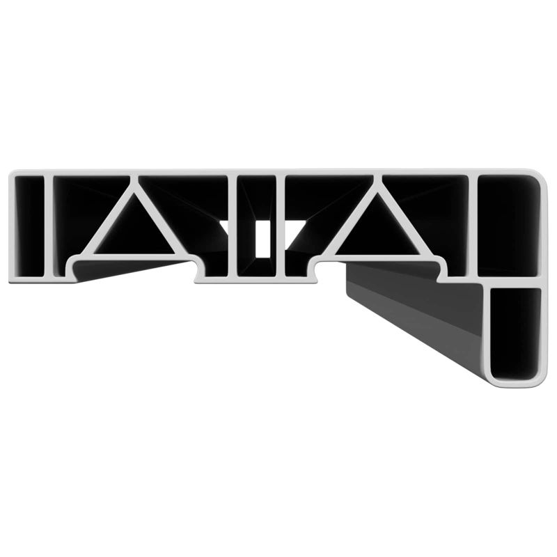 vidaXL Logu palodze Balts 120 x 15 x 4,5 cm PVC apvienots ar UPVC