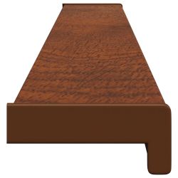 vidaXL Logu palodze Brūna koks 140 x 10 x 4,5 cm PVC apvienots ar UPVC