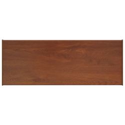 vidaXL Logu palodze Brūna koks 60 x 35 x 4,5 cm PVC apvienots ar UPVC