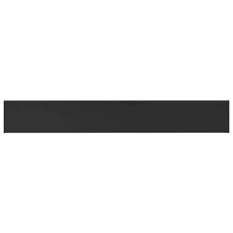 vidaXL Logu palodze Antracīts ar koka tekstūru 140 x 25 x 4,5 cm