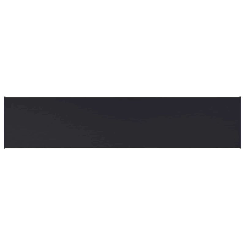vidaXL Logu palodze Antracīts ar koka tekstūru 140 x 35 x 4,5 cm