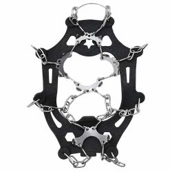 vidaXL Ledus uzlikas apaviem Melna L